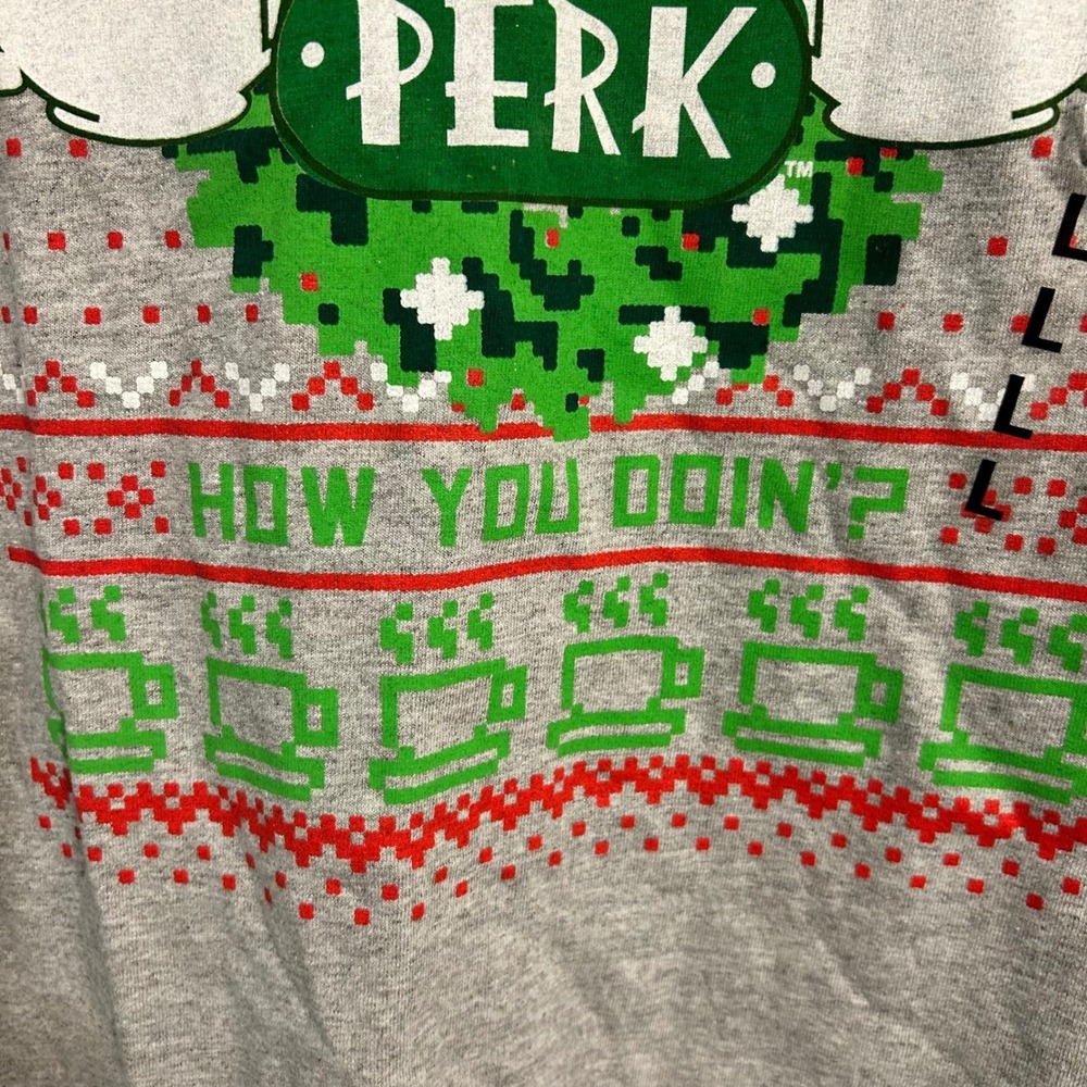 Friends Central Perk Christmas T-Shirt How You Doin' Holiday Tee‎ large - Picture 3 of 6